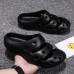 Men Hollow Out Breathable Waterproof Closed Toe Beach Casual Slippers