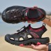 Men Outdoor Soft Soled Hollow Out Beach Close Toes Sandals