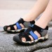 Men Microfiber Leather Close Toe Casual Outdoor Beach Sandals