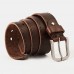 Men Genuine Leather Cowhide Hollow 110 115 120 125 130CM Retro Casual Pin Buckle Breathable Jeans Suits Belt