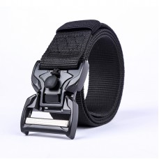 Casual Nylon Tactical Belt Adjustable Plastic Magnetic Buckle Wear  resistant Outdoor Canvas Casual Belt for Men