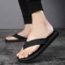 Men Lightweight Soft Sole Non Slip Solid Clip Toe Casual Slippers Flip Flops