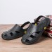 Men Close Toe Breathable PU Leather Fisherman Casual Sandals