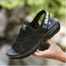 Men Breathable Hard Wearing Slip On Cushioned Mesh Outdoor Sandals