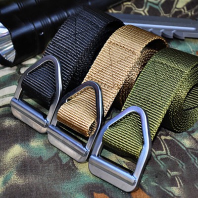 Men Canvas Multifunction Pin Buckle 115cm Adjustable Tactical Belt