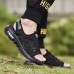 Men Breathable Hard Wearing Slip On Cushioned Mesh Outdoor Sandals