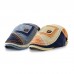 Collrown Men Cotton Colorblock Patchwork Breathable Sunshade Short Brim Casual Vintage Forward Hats Beret Flat Caps