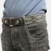 Men PU Leather Adjustable Slim Elastic Invisible Dual  Usage Wild Jeans Belt