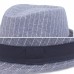 Men Cotton Striped Casual All  match Sunshade Top Hats Flat Hats