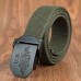 Casual Men’s Tactical Belt Adjustable Length Automatic Buckle Outdoor Canvas Casual Belt