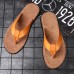 Men Microfiber Soft Sole Non Slip Comfy Solid Flip Flops