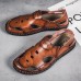 Men Closed Toe Breathable Soft Soled Outdoor Slip On Sandals