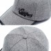 Menico Men Wool Felt Letter Print Embroidery Casual All  match Adjustable Outdoor Sunshade Baseball Caps