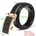 Men Genuine Leather Full Automatic Buckle Belt 3 5 CM Ratchet Full Cowhide Belt for Suit