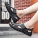 Men Closed Toe Breathable Soft Soled Outdoor Slip On Sandals